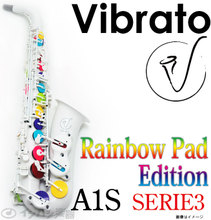 Vibrato Sax / A1S SERIES3 RAINBOW PAD ヴァイブラートサックス【送料無料】【福岡パルコ店】 画像