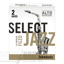 アルトサックス用リード リコ(RICO) ジャズセレクト(Jazz Select)ファイルドカット 画像