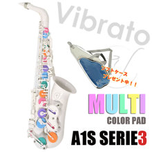 《ご予約受付中：2017年1月入荷予定》VIBRATO SAX A1S SERIES3 RAINBOW ヴァイブラートサックス レインボーパッド (プラスチック... 画像