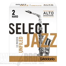 アルトサックス用リード リコ(RICO) ジャズセレクト(Jazz Select)アンファイルドカット 画像