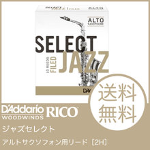 D'Addario Woodwinds/RICO LRICJZSAS2H ジャズセレクト アルトサックスリード［2H］（ファイルドカット） 画像